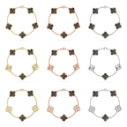 [⭐JeweliWhal] CLOVER 5 MOTIF GRAY MOP BRACELET COLLECTION