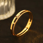 [⭐JeweliWhal]Move Romane Diamond Bangle Bracelet