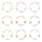 [⭐JeweliWhal]CLOVER WHITE PEARL MOP 5 MOTIF BRACELET COLLECTION