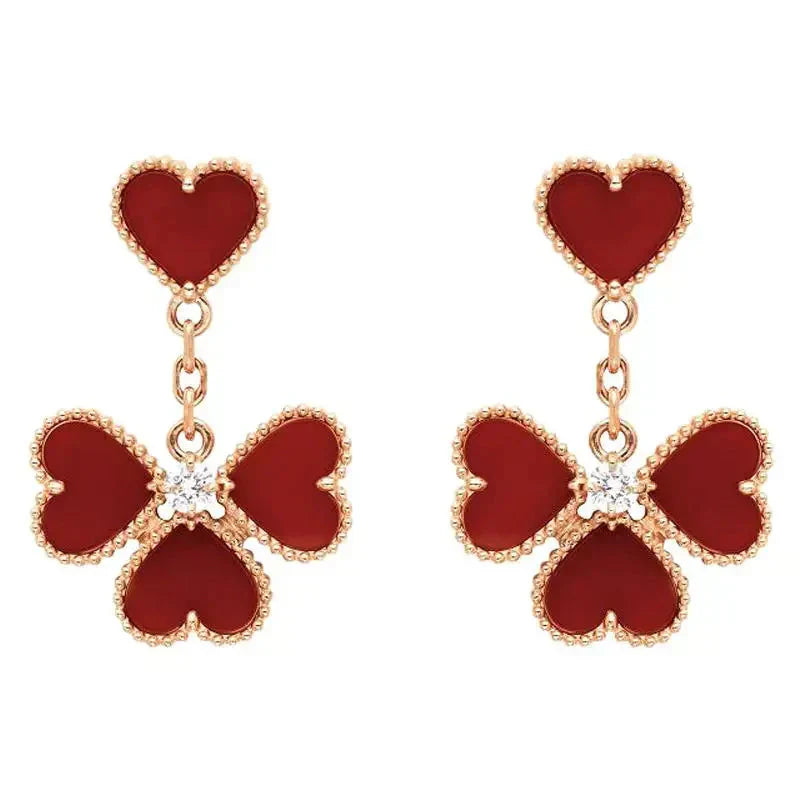 [⭐JeweliWhal]SWEET CLOVER CARNELIAN EARRINGS