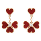 [⭐JeweliWhal]SWEET CLOVER CARNELIAN EARRINGS