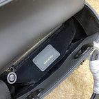 レディマイABCバッグ 20cm ブラック ウルトラメット カナージュ カーフスキン