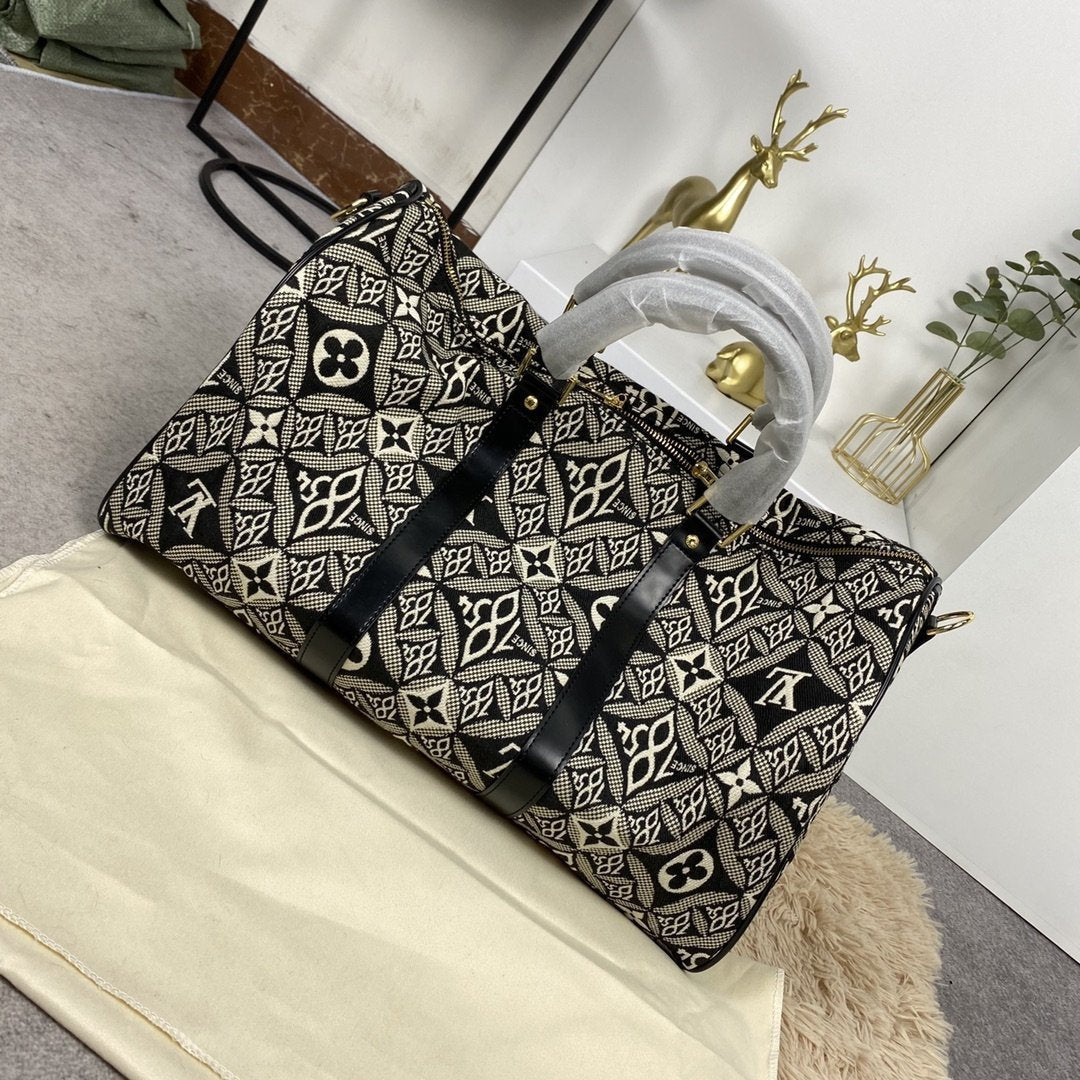 LV キーポル バンドリエール 45 1854 ジャカード グレー