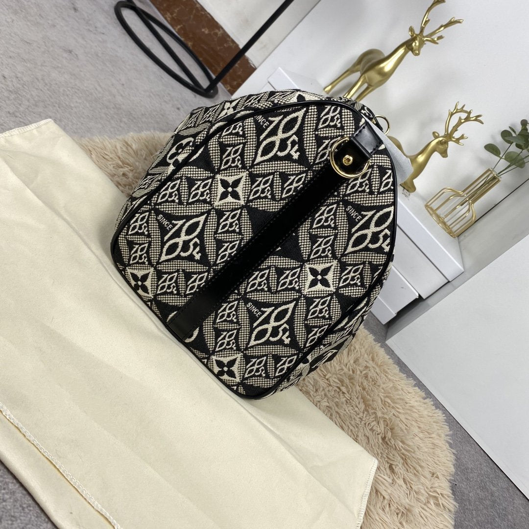 LV キーポル バンドリエール 45 1854 ジャカード グレー