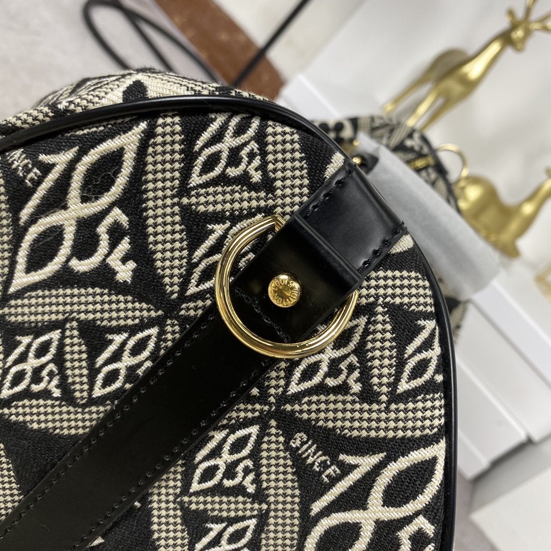 LV キーポル バンドリエール 45 1854 ジャカード グレー