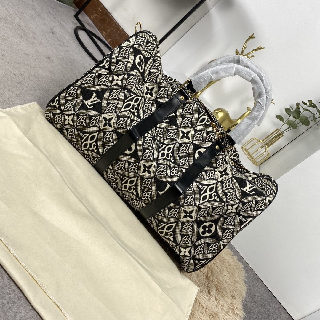 LV キーポル バンドリエール 45 1854 ジャカード グレー