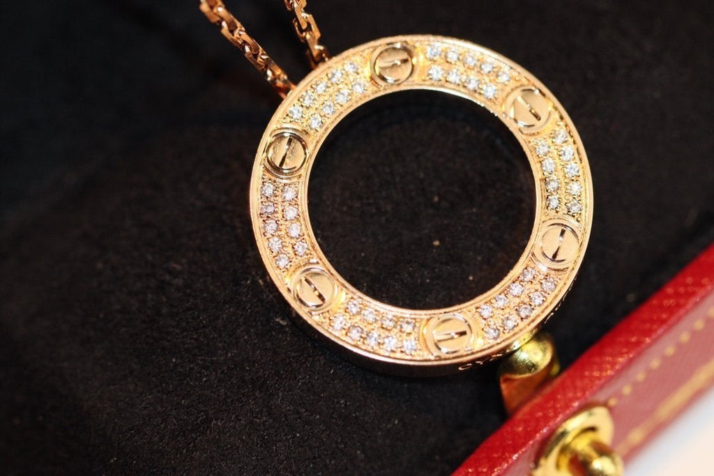 [⭐JeweliWhal]LOVE NECKLACE ADJUSTABLE ROSE GOLD