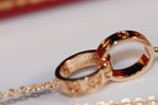 [⭐JeweliWhal]LOVE NECKLACE PINK GOLD AND SILVER