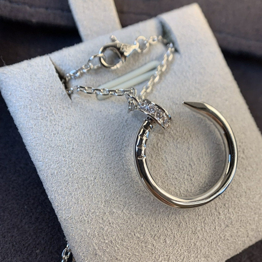 [⭐JeweliWhal]JUSTE NECKLACE SILVER DIAMONDS