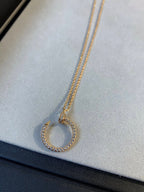 [⭐JeweliWhal]JUSTE ネックレス ピンクゴールド ダイヤモンド
