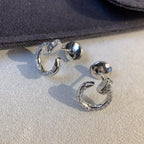 [⭐JeweliWhal]JUSTE EARRINGS SILVER DIAMONDS