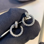[⭐JeweliWhal]JUSTE EARRINGS SILVER DIAMONDS