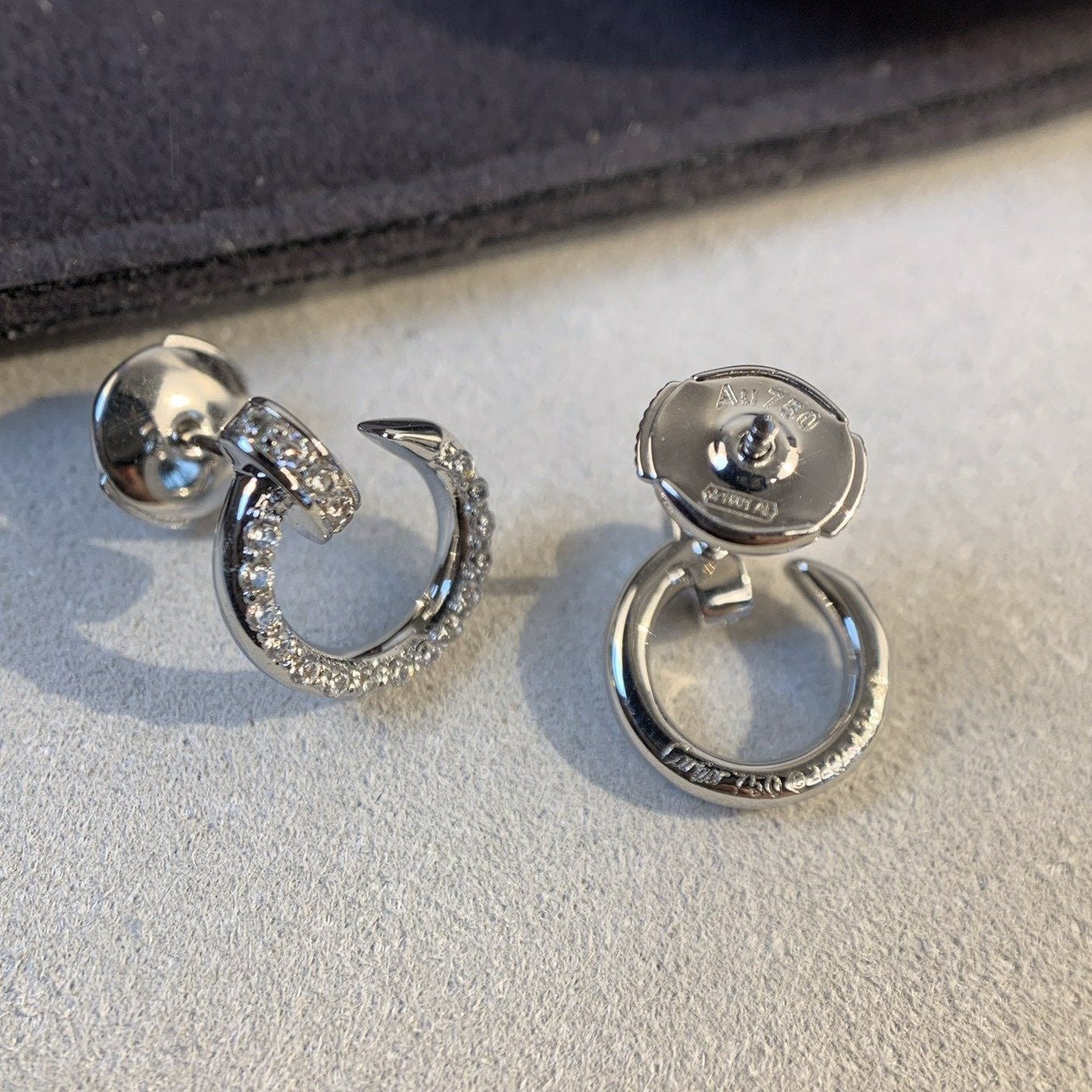 [⭐JeweliWhal]JUSTE EARRINGS SILVER DIAMONDS
