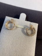 [⭐JeweliWhal]JUSTE EARRINGS GOLD DIAMONDS