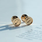 [⭐JeweliWhal]LOVE EARRINGS PINK GOLD 10MM