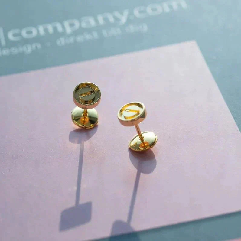 [⭐JeweliWhal]LOVE EARRINGS GOLD 10MM
