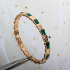 [⭐JeweliWhal]SERPENTI BRACELET PINK GOLD MALACHITE