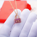 [⭐JeweliWhal]CONSTANCE PEDANT PURPLE DIAMOND NECKLACE