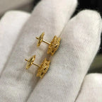 [⭐JeweliWhal]クローバー ミニ 9.5mm マラカイト イヤリング