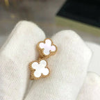 [⭐JeweliWhal]CLOVER MINI 9.5MM WHITE MOP EARRINGS