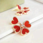 [⭐JeweliWhal]SWEET CLOVER CARNELIAN EARRINGS