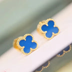 [⭐JeweliWhal]CLOVER MINI 9.5MM TURQUOISE EARRINGS