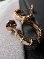[⭐JeweliWhal]SERPENTI MOP PINK GOLD EARRINGS