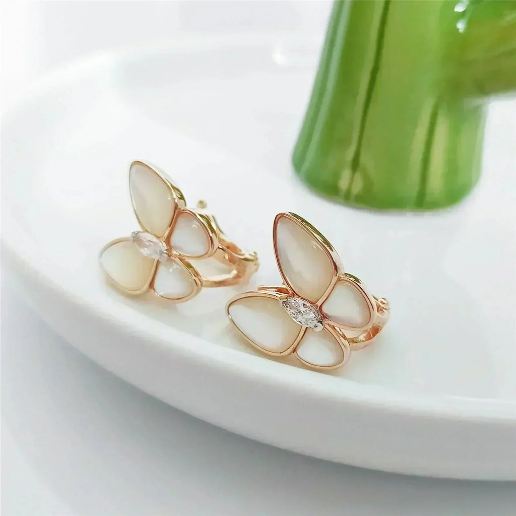 [⭐JeweliWhal]BUTTERFLY MOP DIAMOND EARRINGS