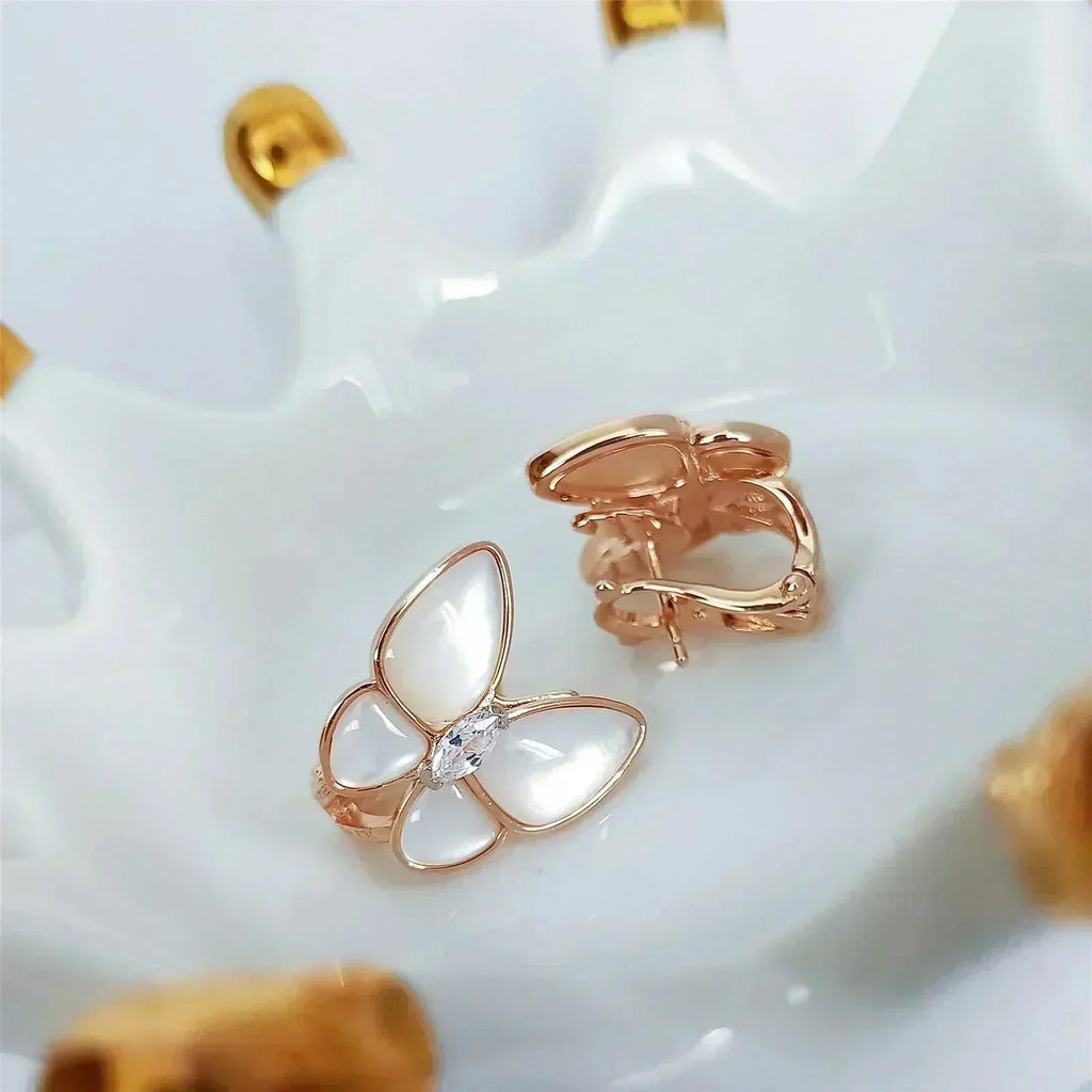 [⭐JeweliWhal]BUTTERFLY MOP DIAMOND EARRINGS
