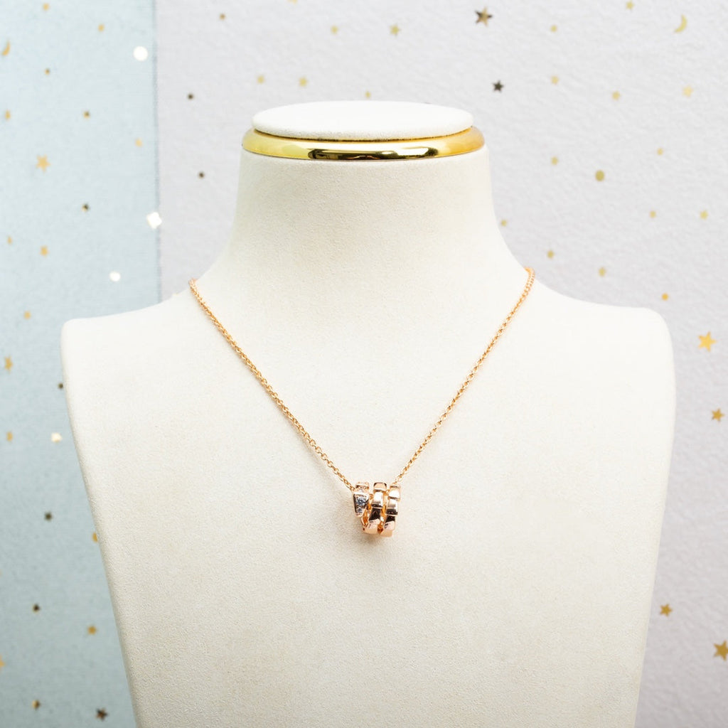 [⭐JeweliWhal]SERPENTI PINK GOLD NECKLACE DIAMOND