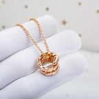 [⭐JeweliWhal]SERPENTI PINK GOLD NECKLACE DIAMOND