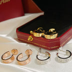 [⭐JeweliWhal]LOVE EARRINGS 5.7MM 2 DIAMONDS