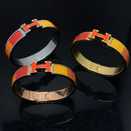 [⭐JeweliWhal]H BRACELET ORANGE RAINBOW CERAMIC