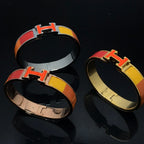 [⭐JeweliWhal]H BRACELET ORANGE RAINBOW CERAMIC