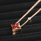 [⭐JeweliWhal]STAR NECKLACE PINK GOLD 1 DIAMOND