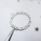[⭐JeweliWhal]セルペンティリング シルバー ダイヤモンドパヴェ 3mm
