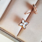 [⭐JeweliWhal]STAR MOP PINK GOLD EARRINGS