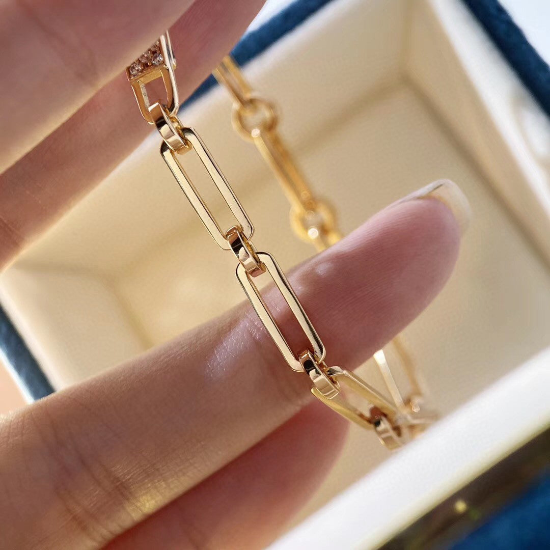 [⭐JeweliWhal]チェーンブレスレット スモールモデル ダイヤモンド