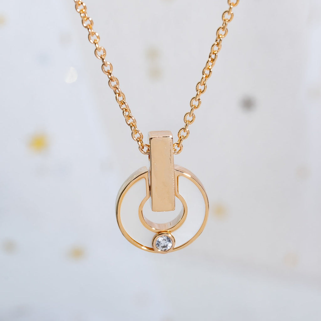 [⭐JeweliWhal]GARI NECKLACE PINK GOLD MOP