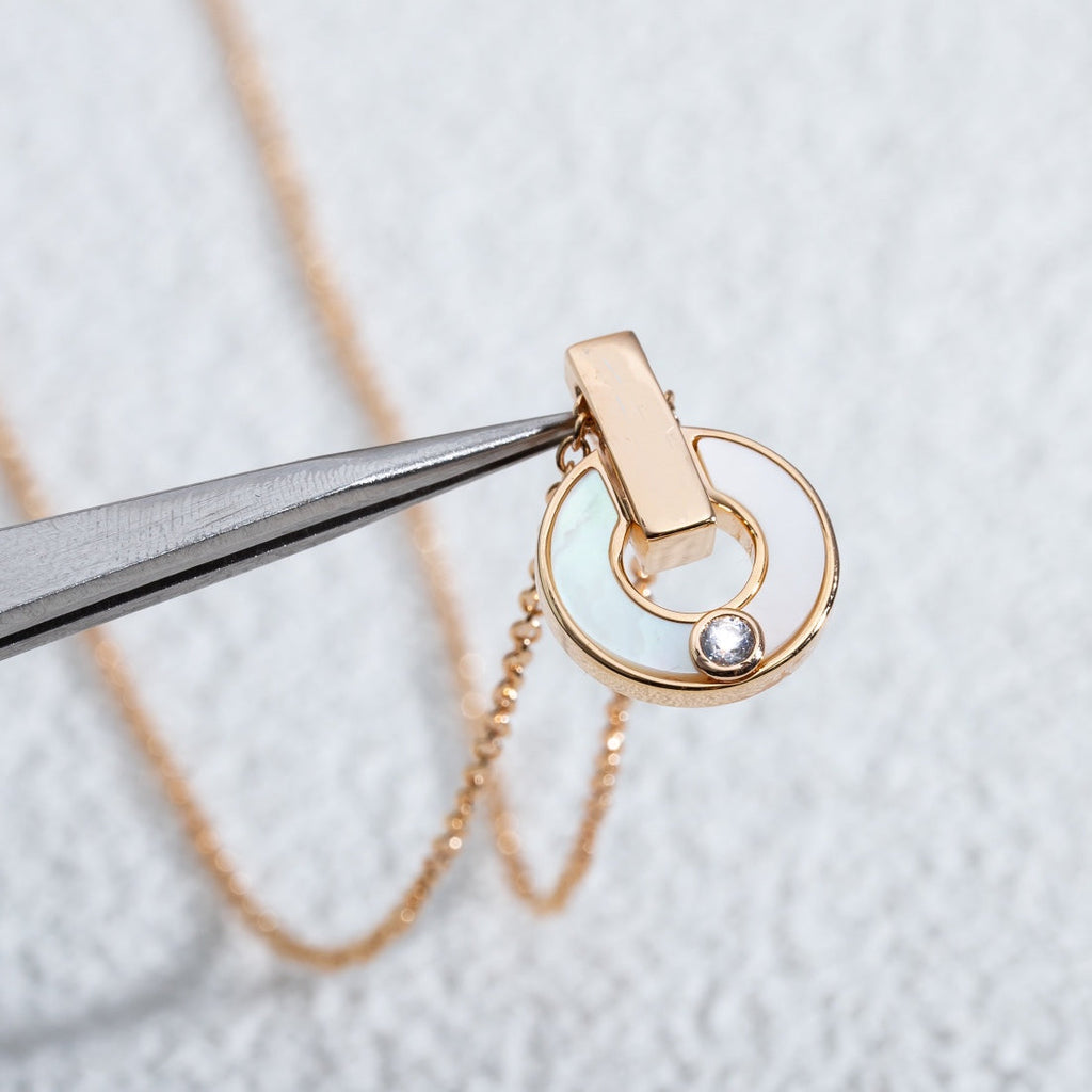 [⭐JeweliWhal]GARI NECKLACE PINK GOLD MOP