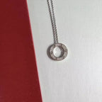 [⭐JeweliWhal]ラブネックレス 調節可能 シルバー