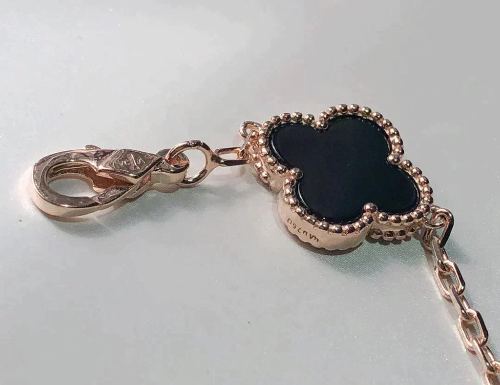 [⭐JeweliWhal]クローバー 5モチーフ マルチカラーブレスレット