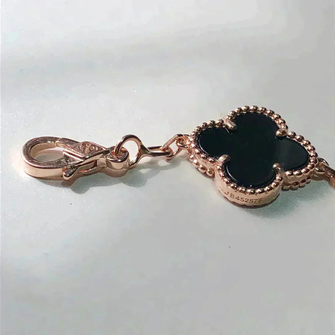 [⭐JeweliWhal]クローバー 5モチーフ マルチカラーブレスレット