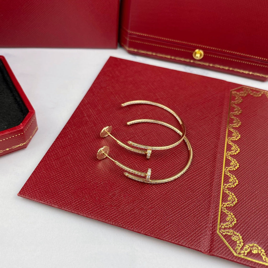 [⭐JeweliWhal]JUSTE EARRINGS FULL DIAMONDS 1.8MM