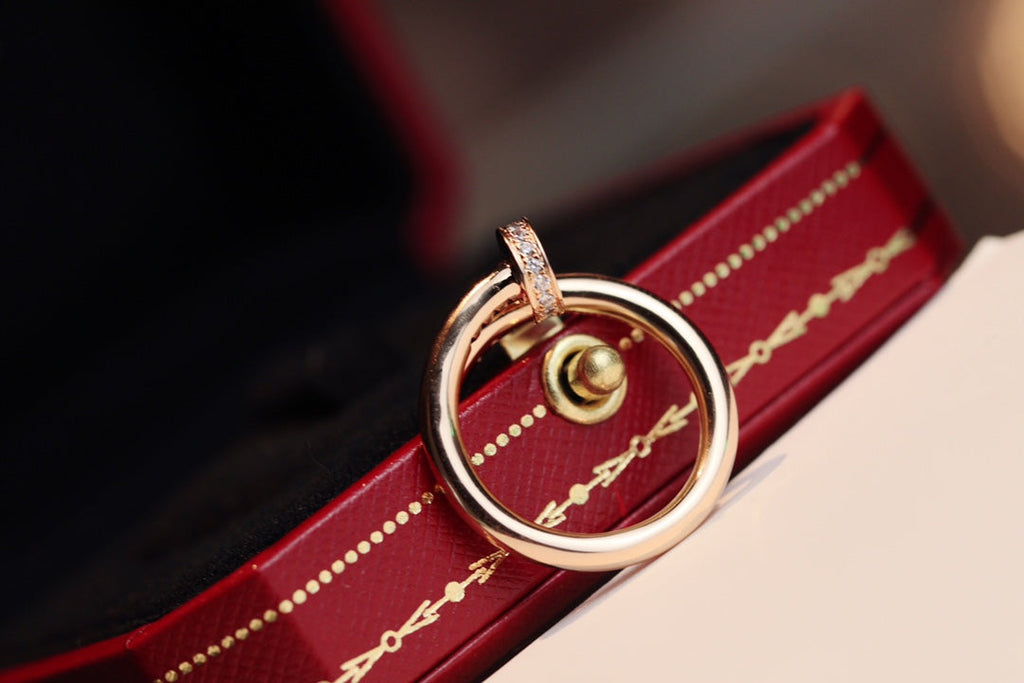 [⭐JeweliWhal]JUSTE リング 2.65mm ピンクゴールド ダイヤモンド