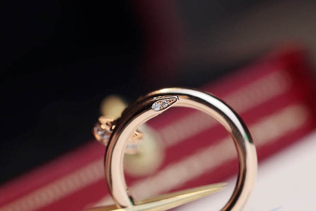 [⭐JeweliWhal]JUSTE リング 2.65mm ピンクゴールド ダイヤモンド