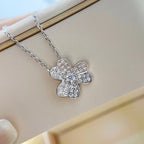 [⭐JeweliWhal]CLOVER DIAMOND NECKLACE SILVER