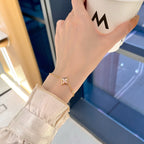 [⭐JeweliWhal]STAR 1 DIAMOND PINK GOLD BRACELET