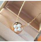 [⭐JeweliWhal]SUN MOP GOLD 1 DIAMOND NECKLACE