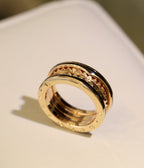 [⭐JeweliWhal]ZERO 1 PINK GOLD BLACK CERAMIC RING